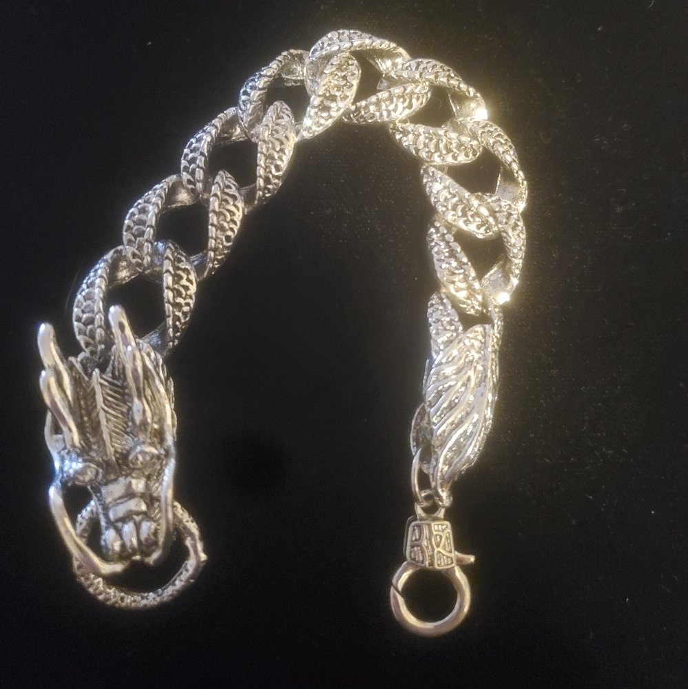 New Sterling Silver Jailo Dragon Bracelet.